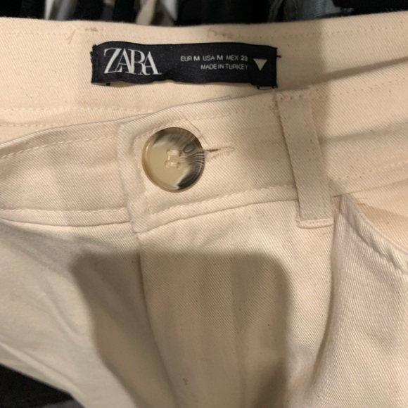 Zara Wide leg beige pants - Picture 3 of 3